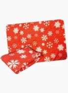 Bobby Red Snow Christmas Dog & Cat Blanket 100x70cm