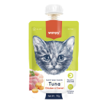Wanpy Tasty Meat Paste Tuna, Chicken & Carrot Cat Treats 90g